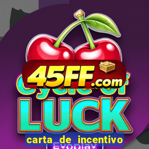 carta de incentivo para alunos